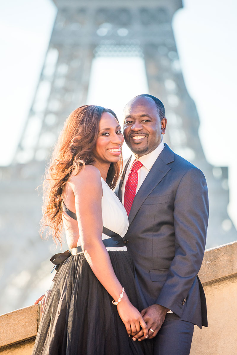 Marcel & Aiyana photographed by The parisian photographers Anniversary photo shoot in Paris